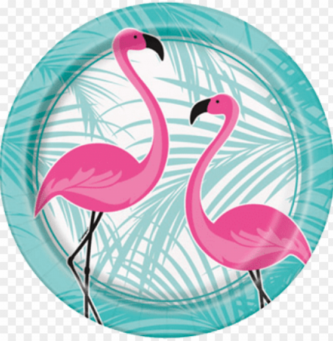 flamingo fun party plates - flamingo party plates Alpha PNGs PNG transparent with Clear Background ID f01376c2