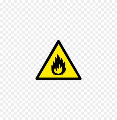 flammable material safety sign Clear PNG file