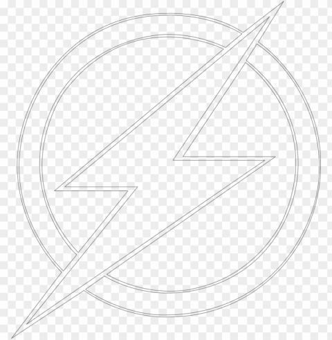 flash logo coloring pages plus super coloring pages - flash logo white HighQuality Transparent PNG Isolated Artwork
