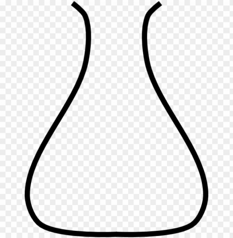 flask drawing line vector library download - scientific diagram conical flask HighResolution PNG Isolated on Transparent Background