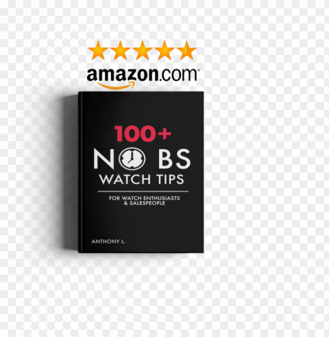 flat book 5 star cover transparent - 100 no bs watch tips for watch enthusiasts & PNG images with clear alpha channel broad assortment