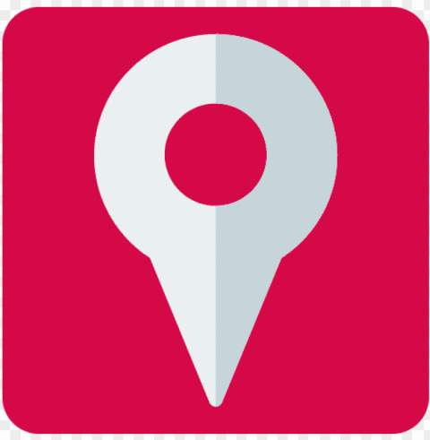 flat location icon symbol location flat - icon Transparent PNG Isolated Artwork