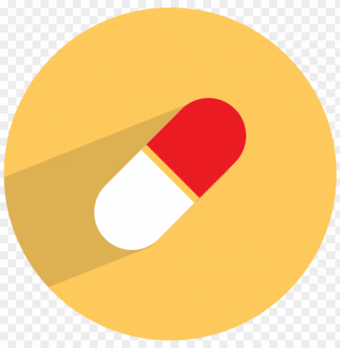 flat orange healthcare medicine pill icon PNG images with alpha transparency bulk