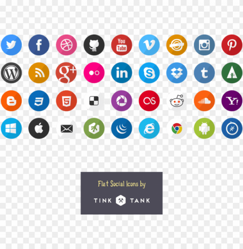 flat social network icon sketch - social networking icon PNG Isolated Subject with Transparency