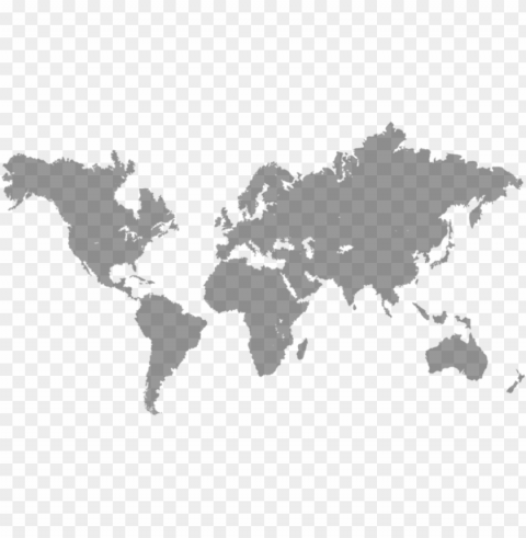 flat world map - world map flat Isolated Subject on Clear Background PNG