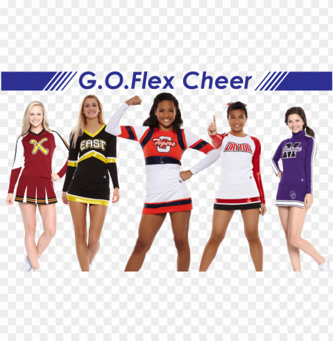 flex is game on's own performance fabric - cheerleadi HighQuality PNG Isolated Illustration