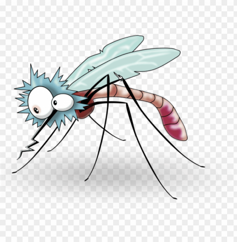 flies clipart mosquito - cartoon mosquito transparent background Isolated Design Element on PNG