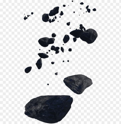 floating rocks - floating stones Isolated PNG Element with Clear Transparency