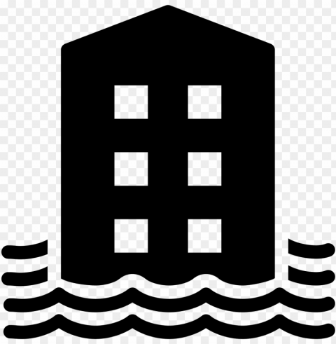 Floods Filled Icon - Illustratio Isolated Object With Transparent Background In PNG