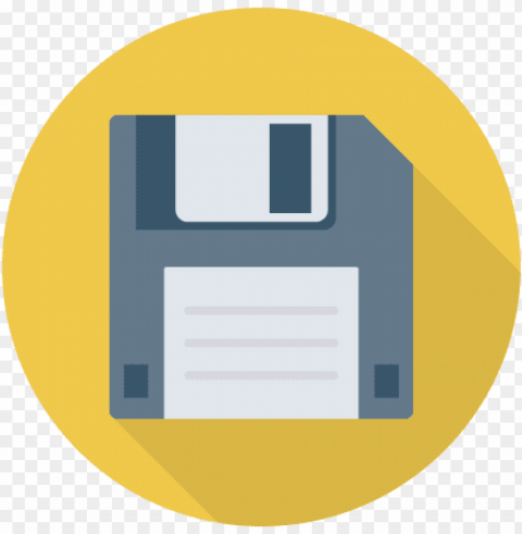 floppy discs aka the real life save button icon - flat save icon PNG Isolated Illustration with Clear Background
