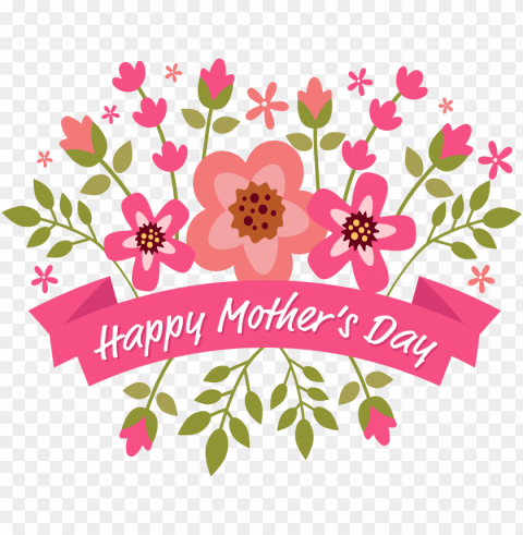 floral design euclidean vector flower - happy mother's day Isolated Object in Transparent PNG Format