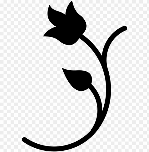 floral design silhouette - flower silhouette icon Free PNG images with alpha channel compilation