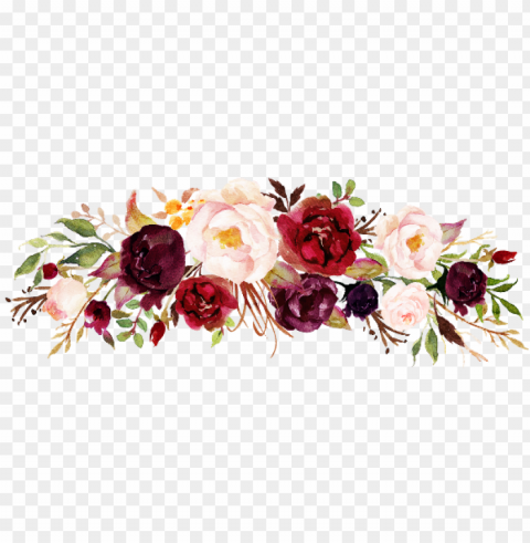 floral freetoedit - floral marsala PNG Isolated Illustration with Clarity
