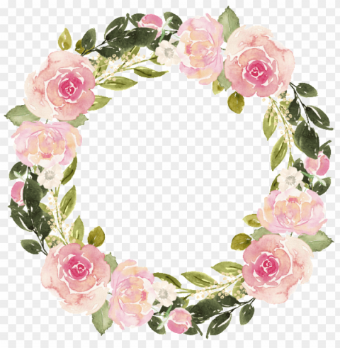 floral garland - watercolor flower wreath free Transparent PNG photos for projects