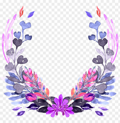 floral wreath frame flowers floralwreath - portable network graphics PNG images with transparent layering