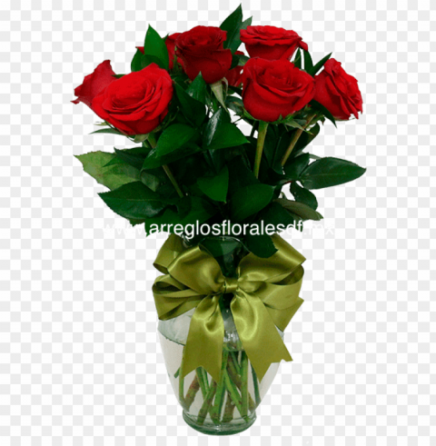 florero con rosas rojas HD transparent PNG