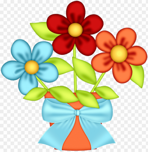 flores coloridas flores pequeñas flores animadas - imagenes animadas de unas flores en maceta PNG for use