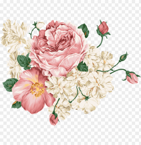 Flores Vintage PNG Pictures Without Background