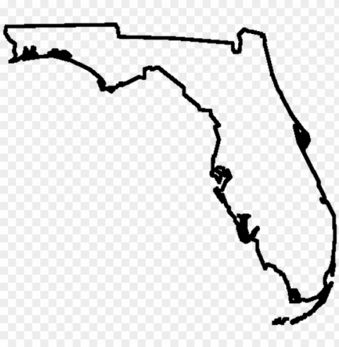 florida outline 6 - florida outline PNG with clear transparency