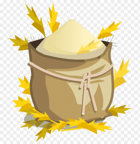 flour food no Clear Background Isolated PNG Illustration