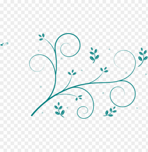 flourish divider clip art swirl divider swirl clipart - vine line drawing flower Clear Background PNG Isolated Item