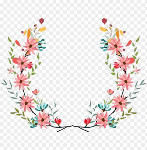 Flower Banner PNG Isolated Illustration With Clarity