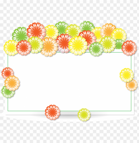 flower border design 10 buy clip art - border design flower rectangle Isolated Character in Clear Transparent PNG
