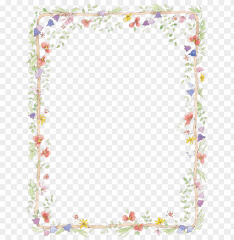 Flower Border Free PNG Images With Alpha Channel Set