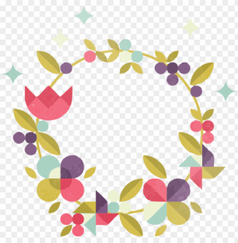 flower crown flower crown and vector - flower crown vector Transparent Background PNG Isolated Art