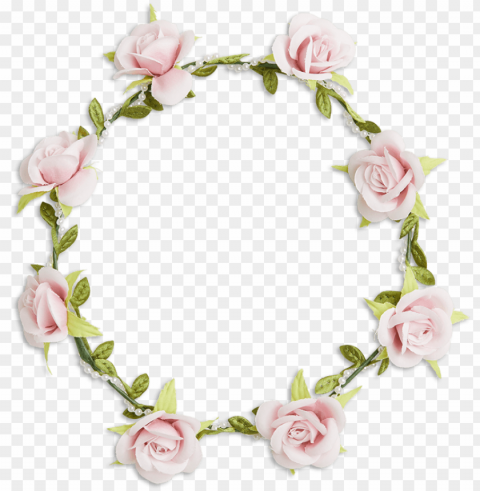 flower crown pink - blomsterkrans PNG transparent images for printing