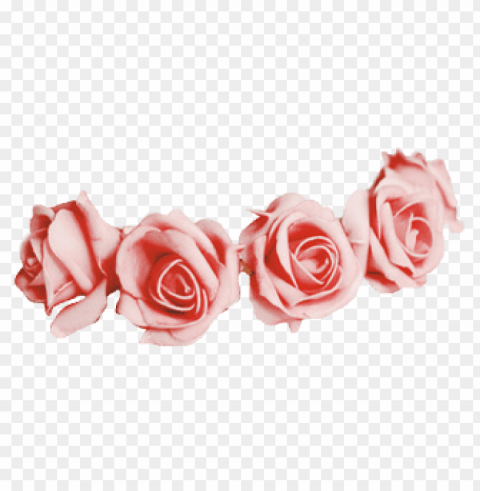 flower crown overlay PNG images with transparent elements pack
