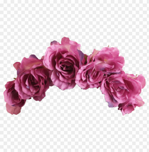 flower crown overlay PNG images with transparent layering