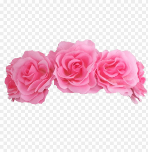 flower crown overlay PNG images with transparent space