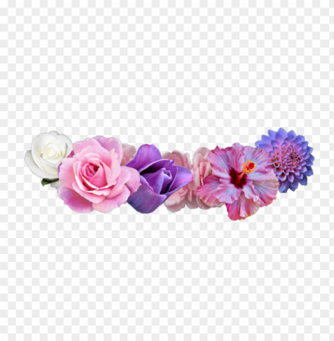 flower crown overlay tumblr PNG transparent photos for design