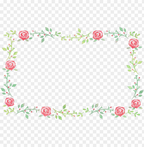 flower festival watercolor painting - flower frame vector square PNG high quality