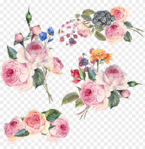 flower floral design clip art - free vector flower PNG Graphic Isolated on Clear Backdrop