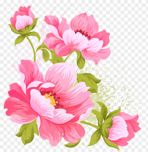 #flower #flowers #draw #drawing #paint #painting #pink - flower wedding vectors PNG objects