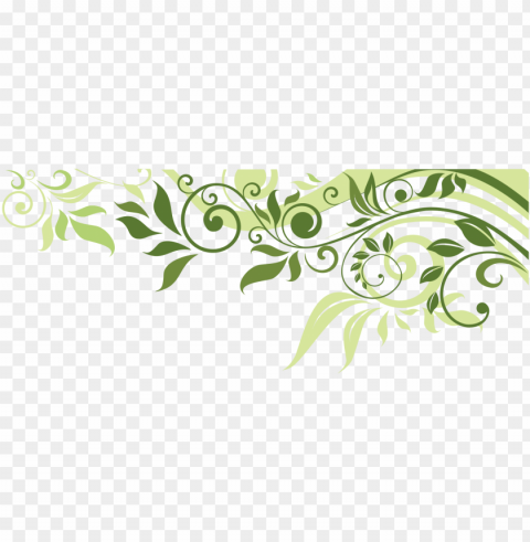 flower leaf spring illustration banner border clipart - leaf design border Transparent graphics PNG