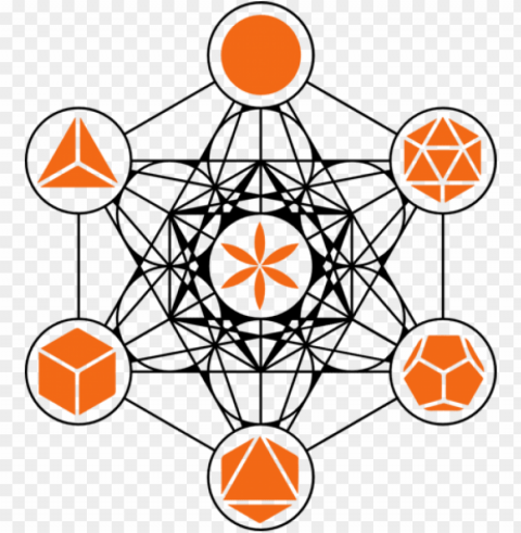 flower life merkaba mathematics universe star and - metatron cube Clear PNG graphics