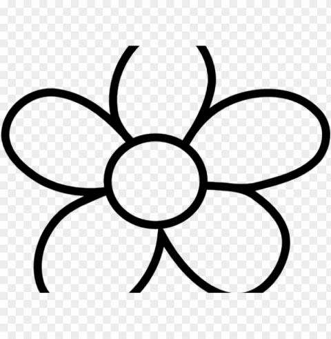 flower outline clipart 9 350 x 351 carwad net - coloring pages flower PNG Image with Isolated Icon