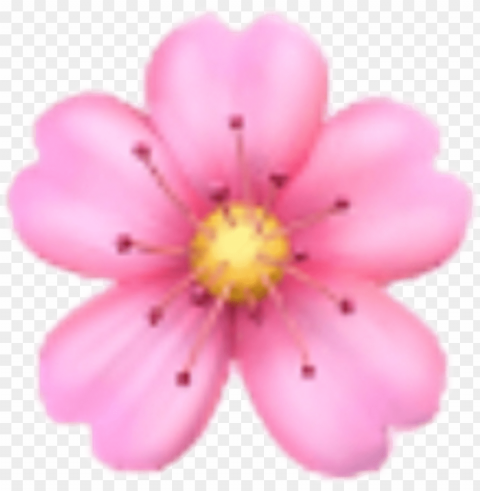 flower sakura emoji emojis rose sticker ios iphone - iphone flower emoji Transparent PNG images complete package
