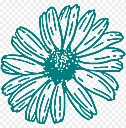픽사베이 flower svg flower outline flower clipart silhouette - gerber daisy black and white clipart PNG images with alpha transparency selection