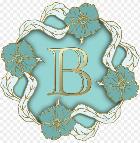 flower theme capital letter b Isolated Subject on HighQuality PNG