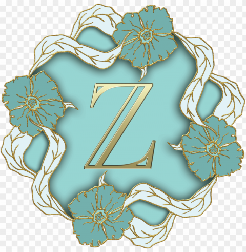 flower theme capital letter z PNG files with alpha channel assortment