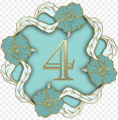 flower theme number 4 PNG photo