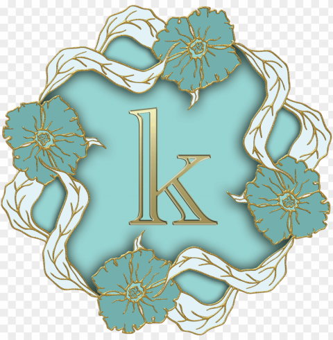 flower theme small letter k PNG files with clear backdrop assortment