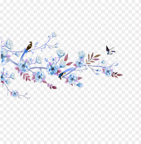 flower vector birds PNG Image with Isolated Element PNG transparent with Clear Background ID a2ed968f