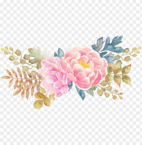 flower watercolor painting - flowers Transparent PNG Isolated Illustrative Element