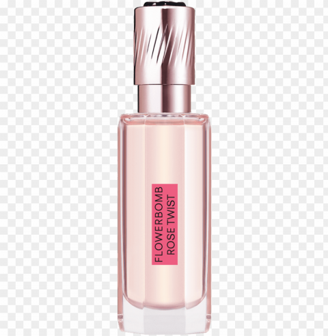 flowerbomb rose twist layering oil - perfume PNG for digital design