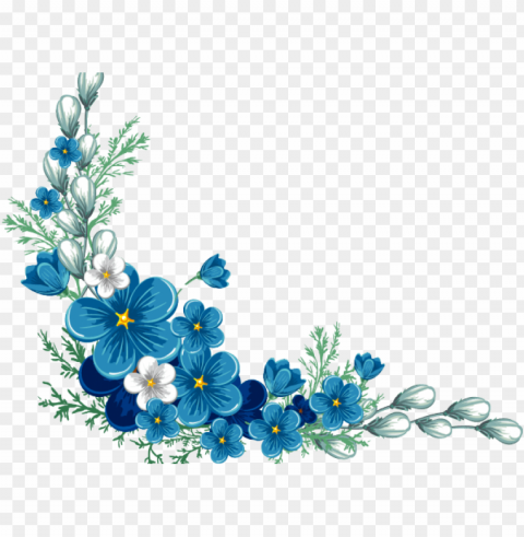 flowers borders images - royal blue flower Transparent Background Isolated PNG Illustration PNG transparent with Clear Background ID f435e4f9